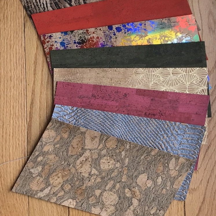 Sample Pack Cork Fabric Cork and Cloth