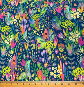 Vibrant Garden canvas fabric