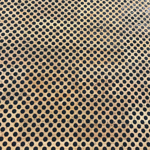 Black Dots on Surface Cork Fabric
