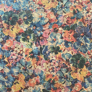 Watercolor Spring Cork Fabric