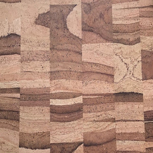 Natural Mosaic Cork Fabric