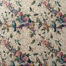 Load image into Gallery viewer, Hummingbirds Cork Fabric