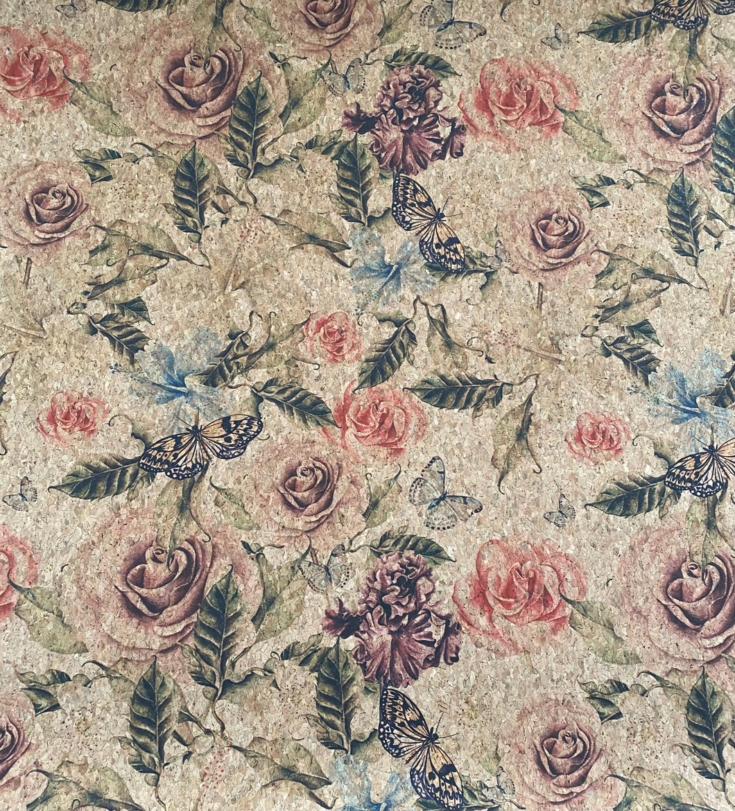Muted Rose Cork Fabric