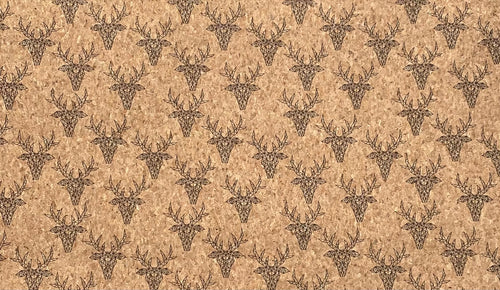 Antlers Cork Cork Fabric